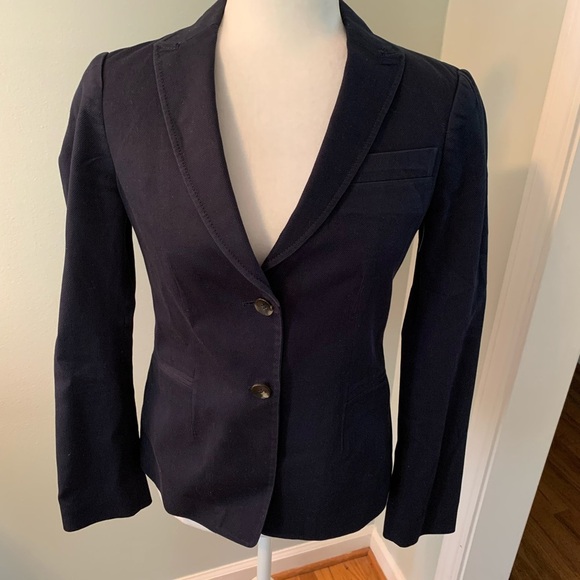 LaVia black Cotton blazer, size 4 - Picture 1 of 7